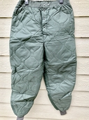 Genuine US Air Force USAF Flyers CWU-9/P Quilted Liner Trousers - Size: LARGE