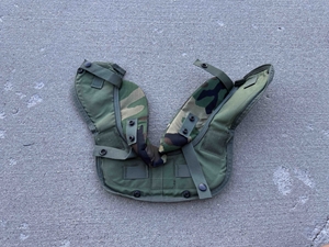 GENUINE USGI WOODLAND YOKE AND COLLAR PROTECTOR WITH INSERTS - SIZE MEDIUM
