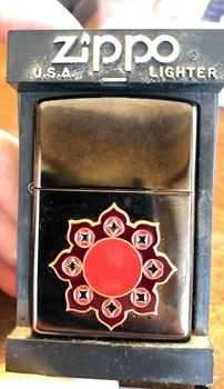 VINTAGE CAMEL ZIPPO CIGARETTE LIGHTER ROSETTE SCROLL WORK RARE 2003
