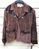 New Vintage Schott Western Genuine Suede Cowhide Leather Jacket - Size 46 (USA)